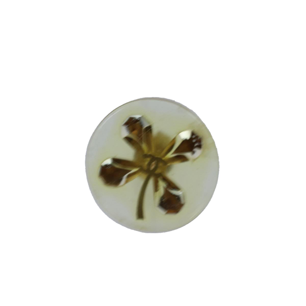 CHANEL Pierce Earring Gold CC Auth 74802