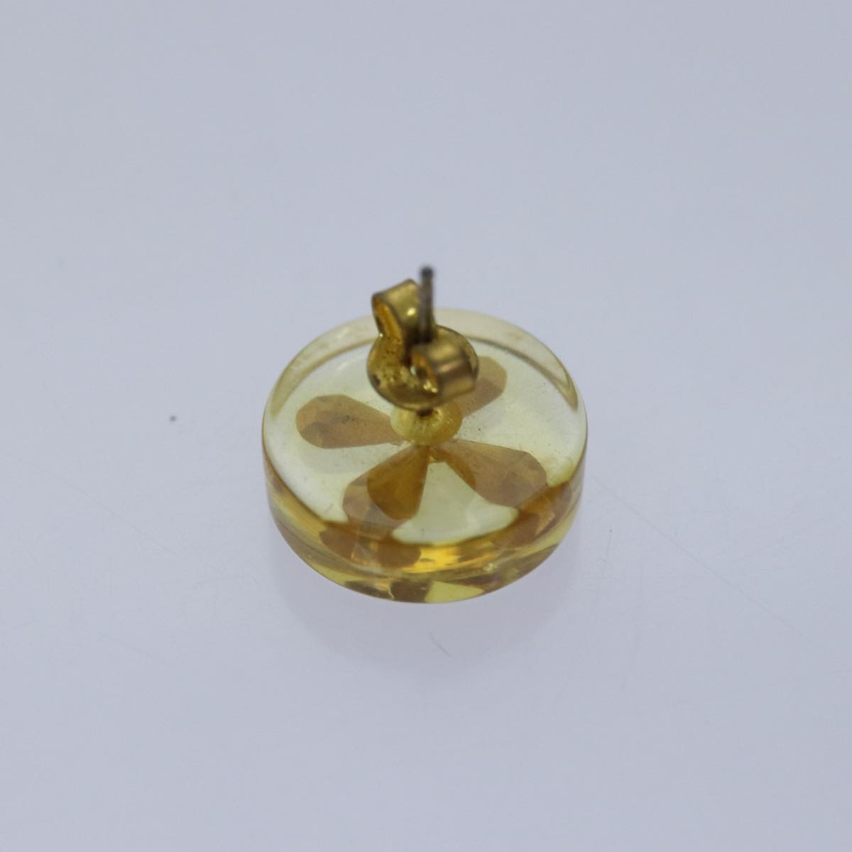 Top Quality Chanel Pierce Earring Gold CC Auth 74802