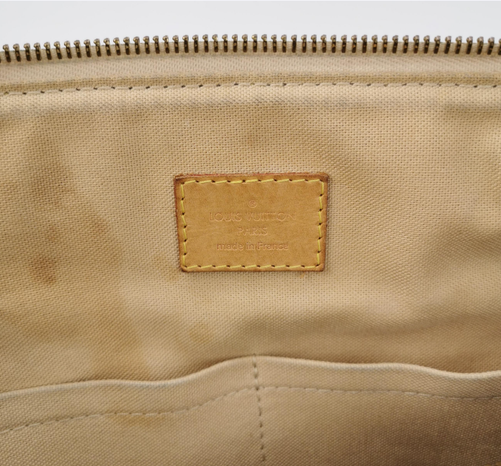 Preloved Louis Vuitton (LV) Siracusa Bag white 42cm 250306781093365