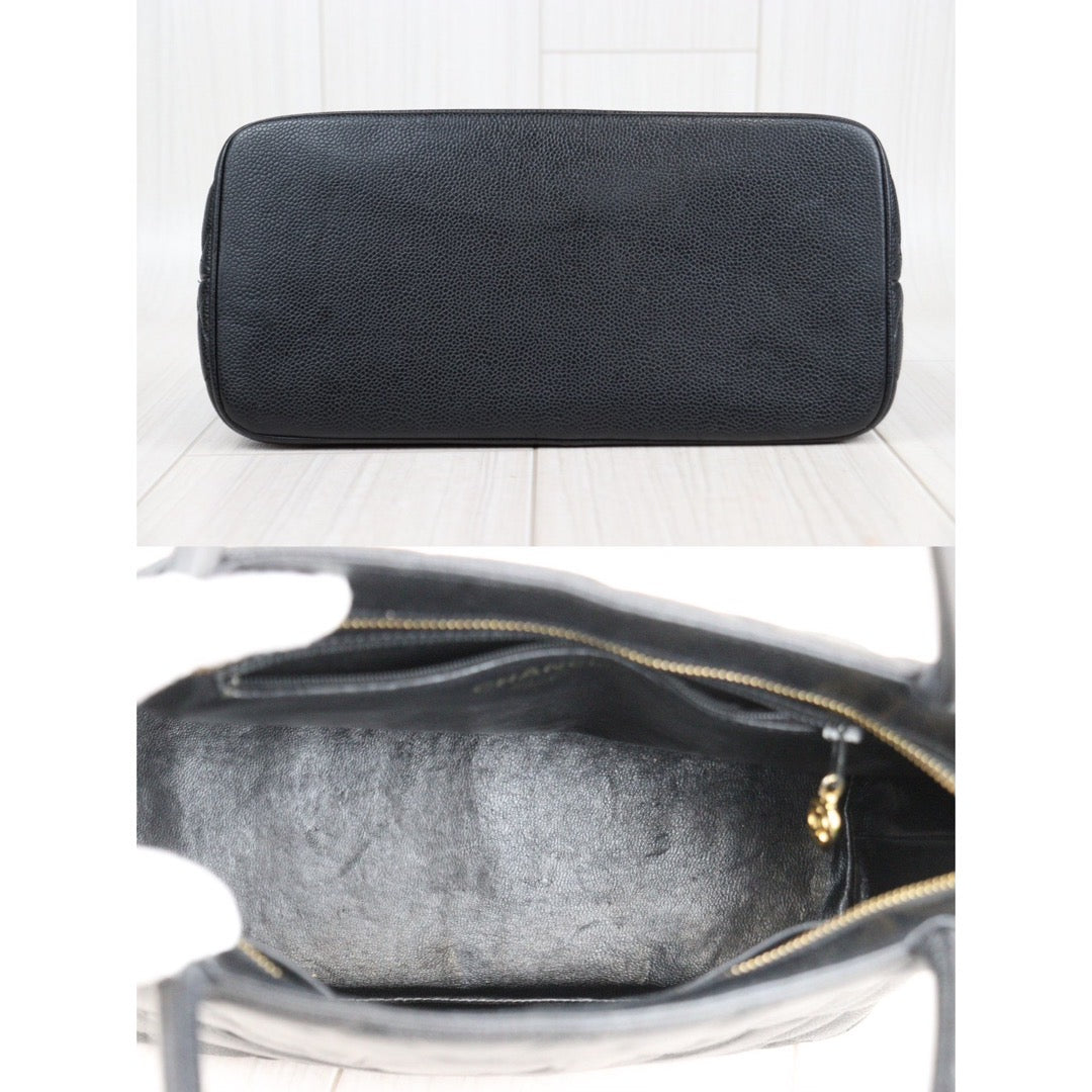 Rank AB｜ CHANEL Caviar Skin Leather Calf Leather Tote Bag Made In 2000～2002Year｜24020803