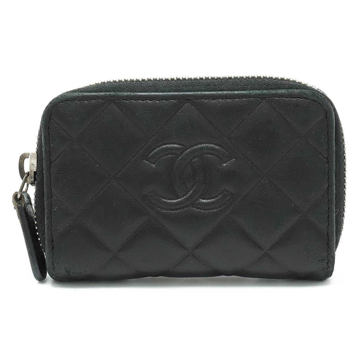 Chanel Black Lambskin Wallet Purse