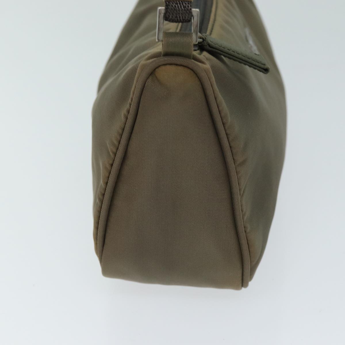 PRADA Accessory Pouch Nylon Brown Auth 74961