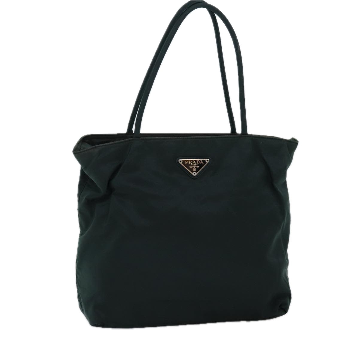 PRADA Tote Bag Nylon Green Auth 74969