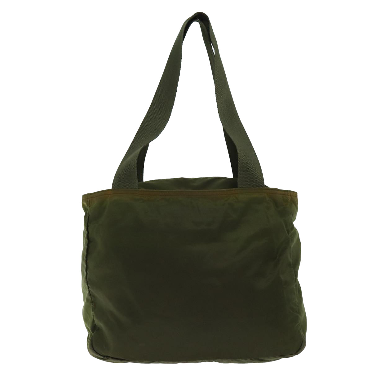 PRADA Tote Bag Nylon Khaki Auth 74970
