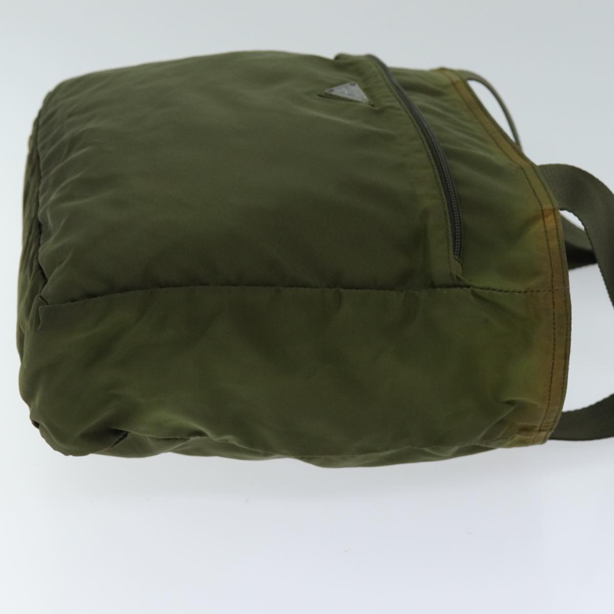 PRADA Tote Bag Nylon Khaki Auth 74970