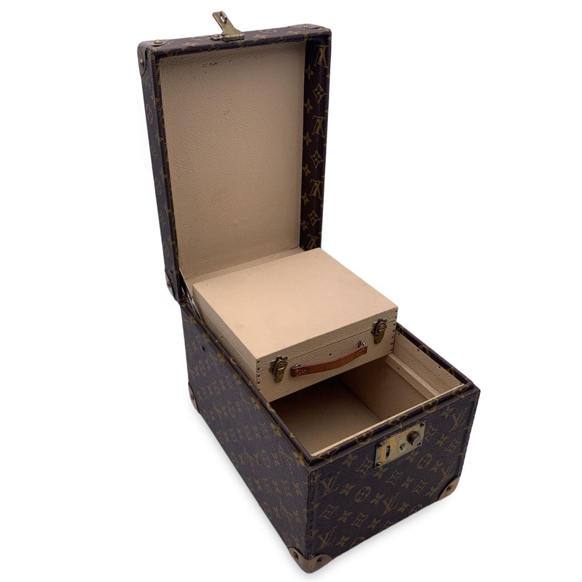 LOUIS VUITTON Vintage Monogram Boite Flacons Train Case