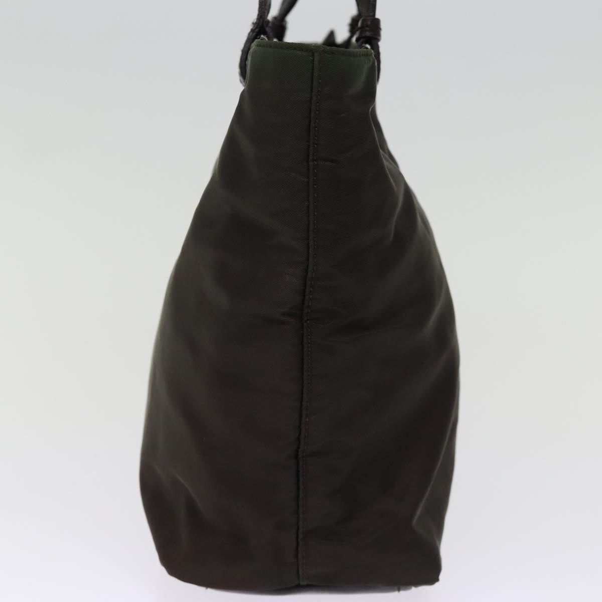 PRADA Tote Bag Nylon Khaki Auth 75017