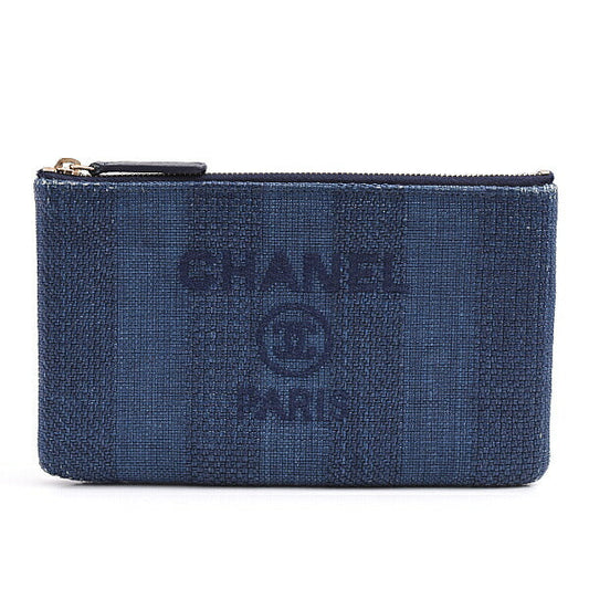 Chanel Deauville Straw Clutch Bag