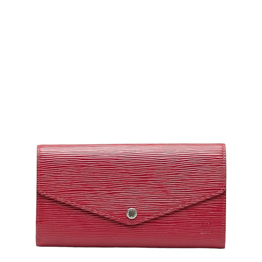 Louis Vuitton Epic Portfolio Sarah Long Wallet M60580 Fushai Pink Leather  Louis Vuitton