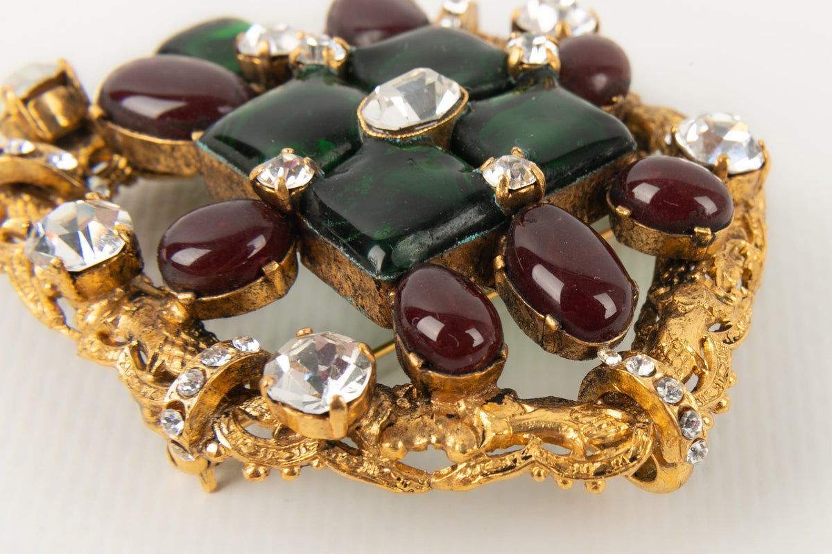 Collier en pâte de verre Chanel