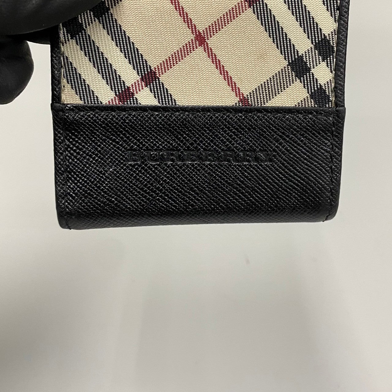 Burberry Leather Nova Check Coin Case