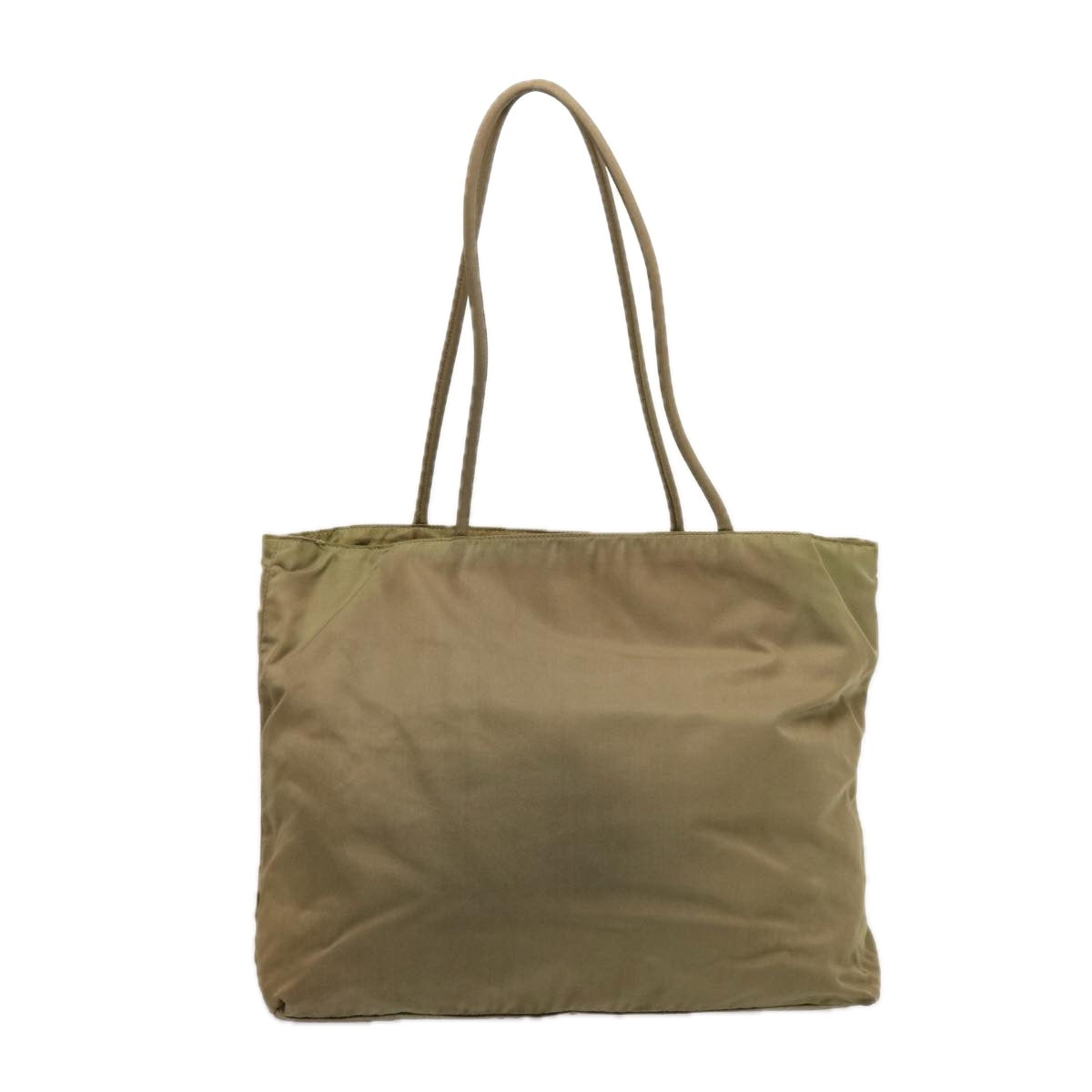PRADA Tote Bag Nylon Khaki Auth 75583
