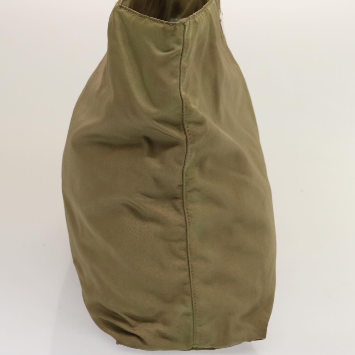 PRADA Tote Bag Nylon Khaki Auth 75583