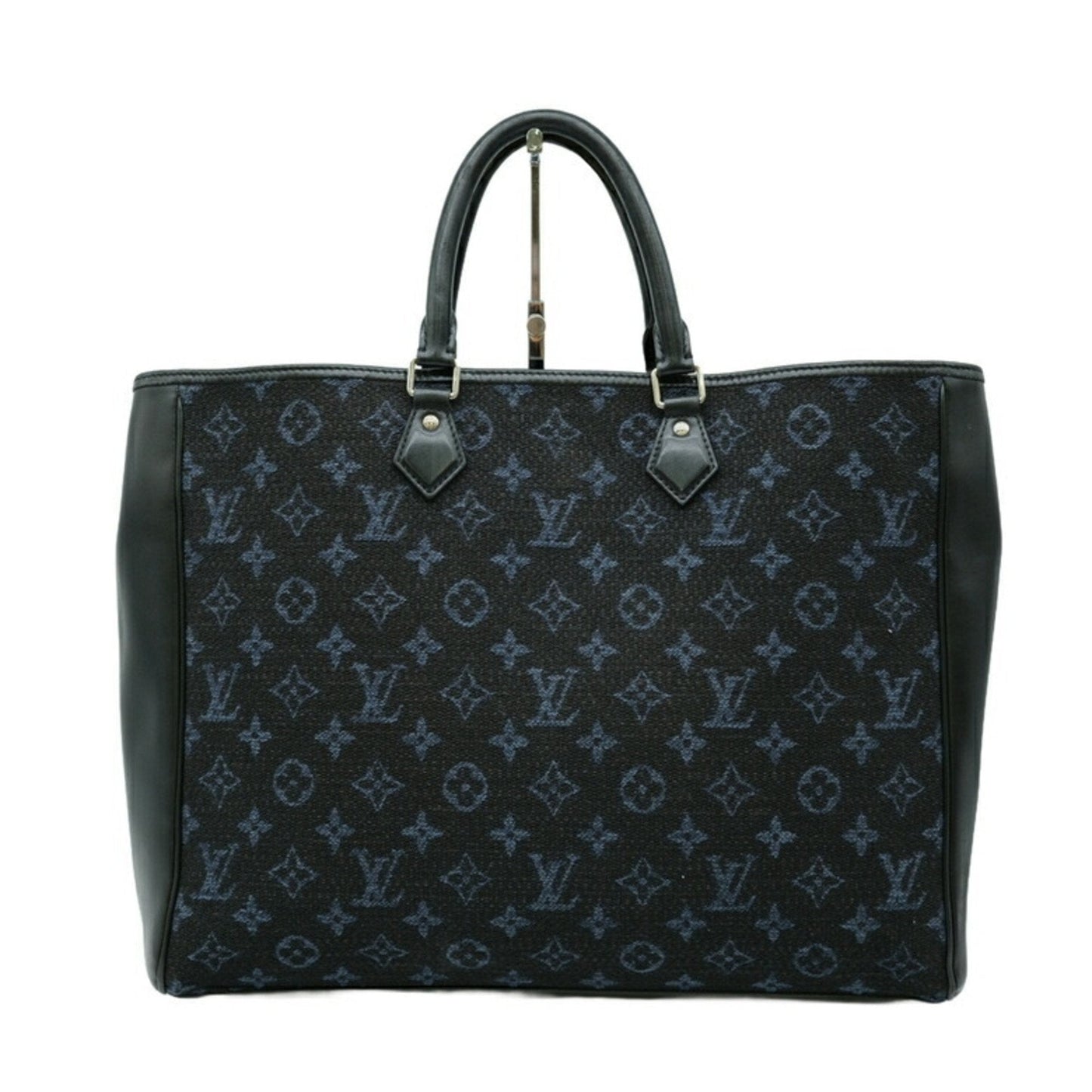 Louis Vuitton  Navy Monogram Leather Handbag Tote Bag