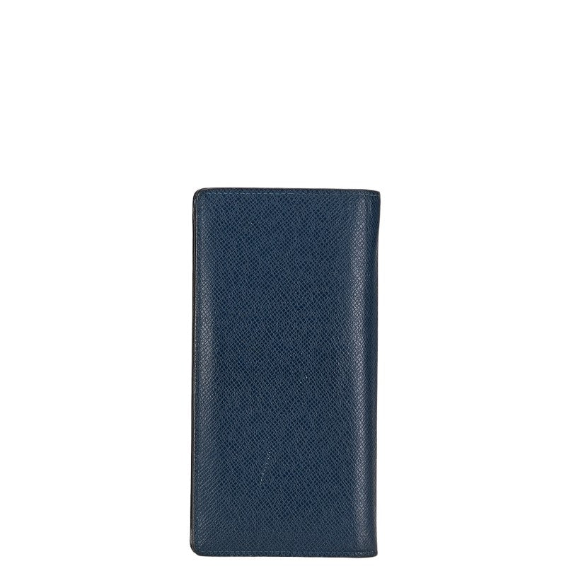 Louis Vuitton Taiga Portefolio Braza Long Wallet M30502 Navy Leather Mens Louis Vuitton
