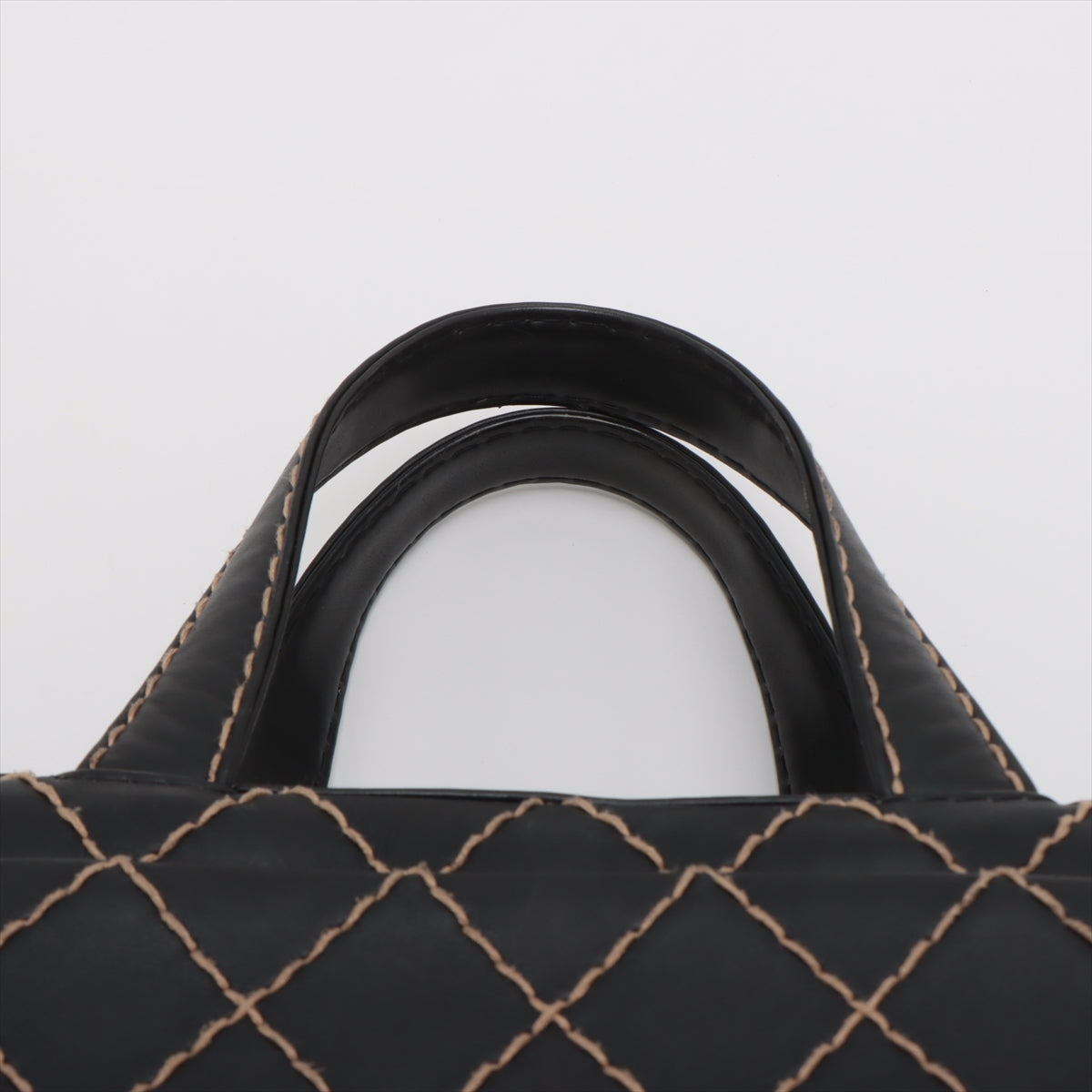 Chanel Wild Stitch  Handbag Black Gummetal G  6th