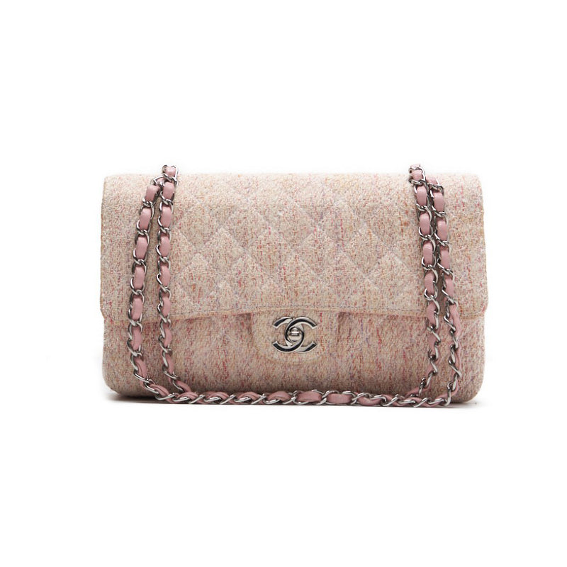 CHANEL 【CHANEL】 Turnlock Double Flap Chain Shoulder Tweede Pink (Silver G) Shoulder Bag Mini Shoulder Bag  Bag Hybrid 【 Delivery】 Eb Yaboo Online
