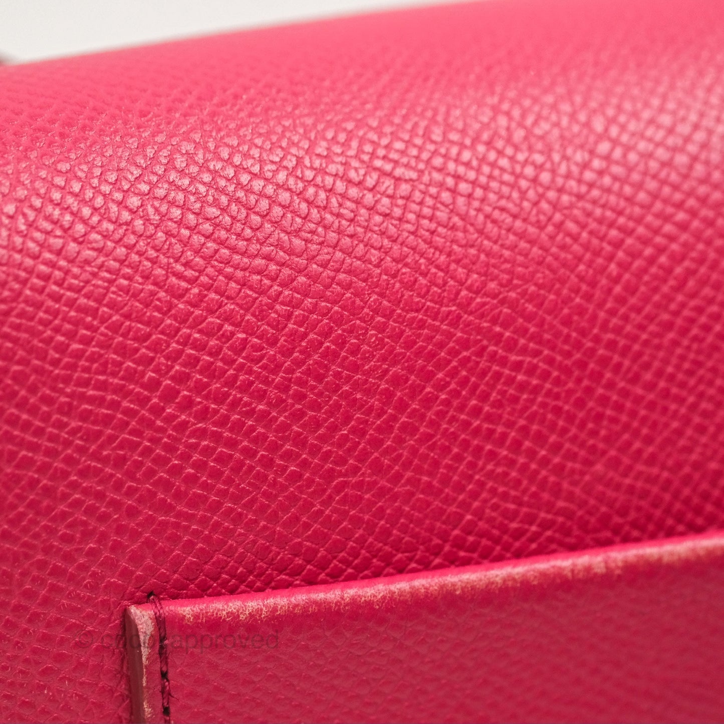 Celine Small Trotteur Crossbody Bag Grained Calfskin Dark Pink
