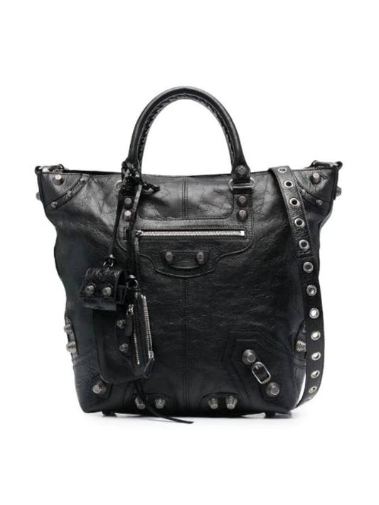 Luxury Balenciaga  Le Cagole Medium Tote Bag Black