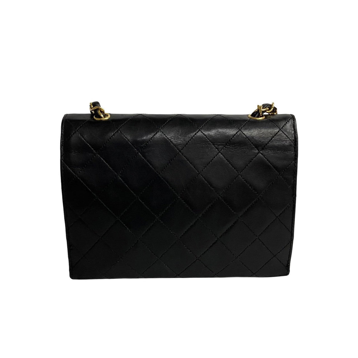 CHANEL Shoulder Bag leather black