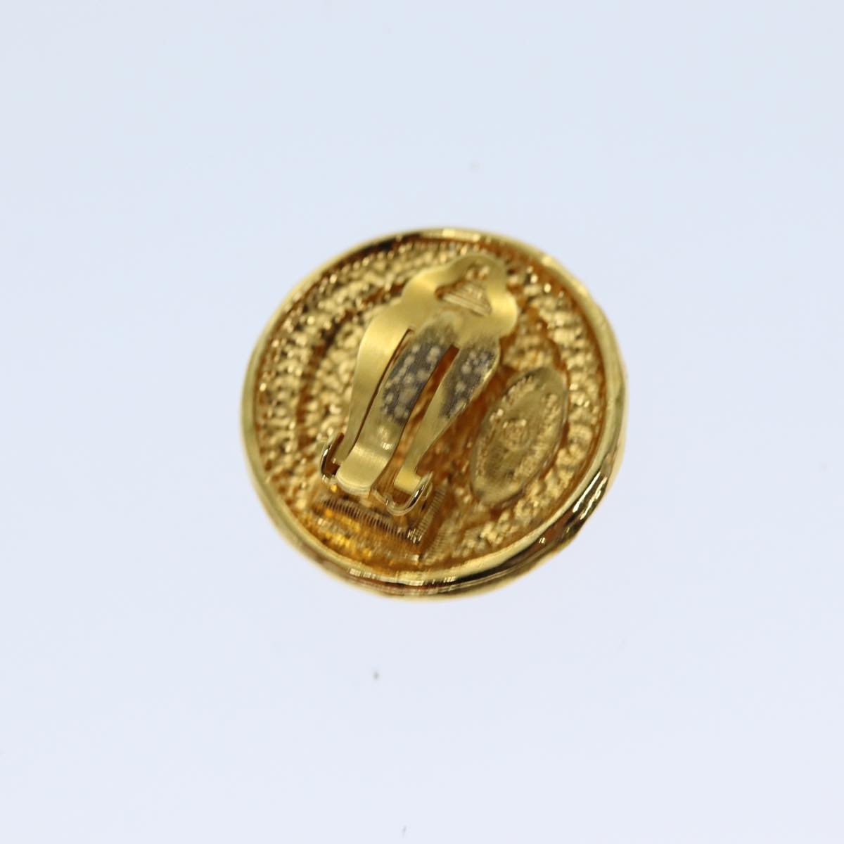 Top Quality Chanel Earring Gold CC Auth 76300