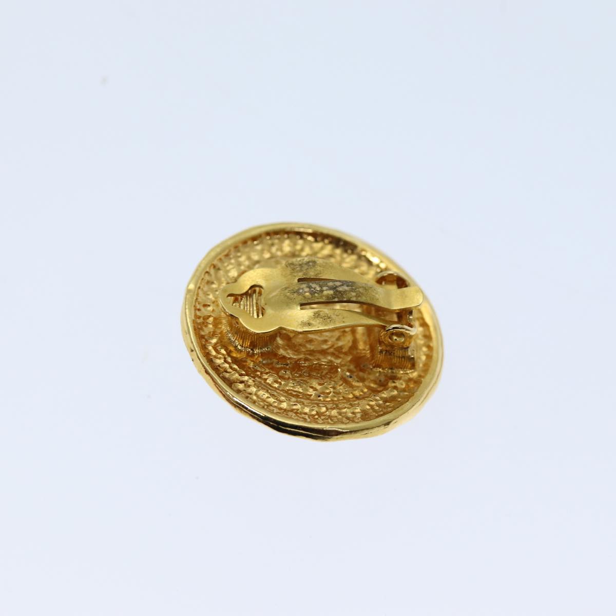 Top Quality Chanel Earring Gold CC Auth 76300