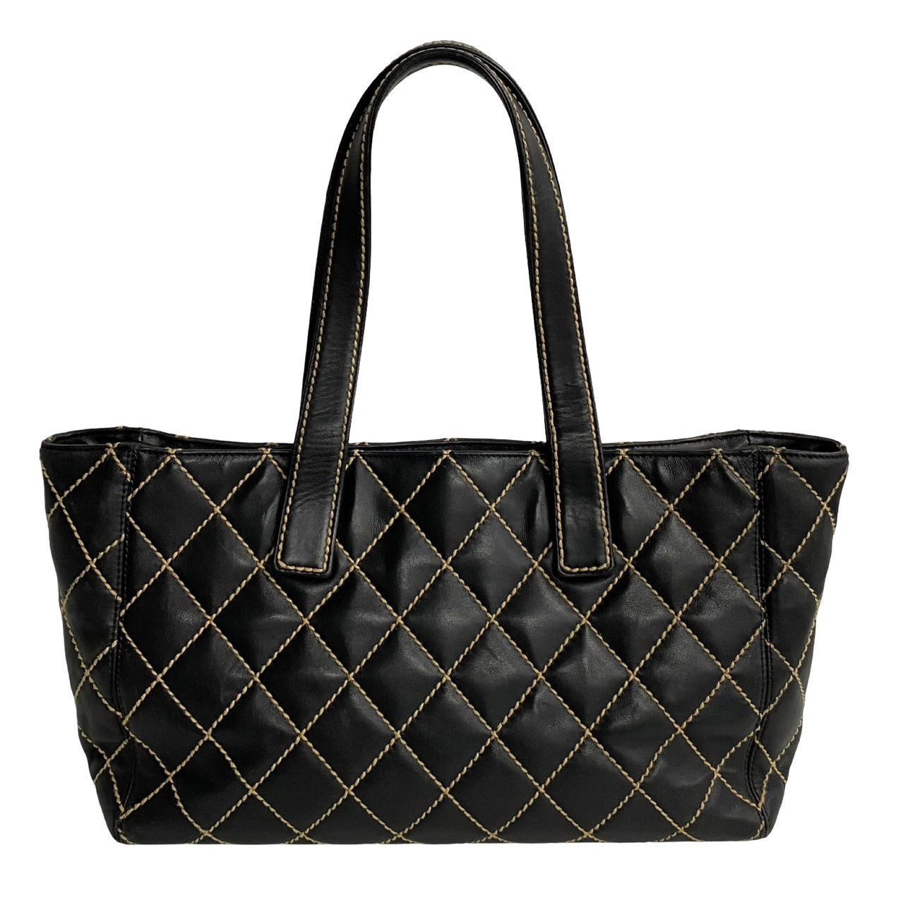 CHANEL Tote Bag leather black