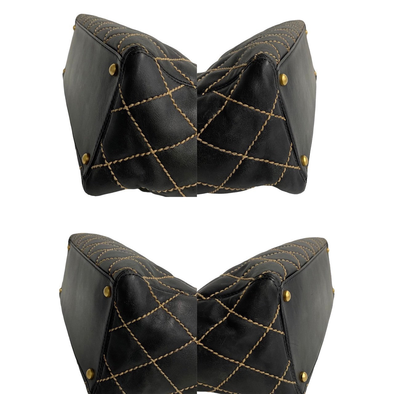 CHANEL Tote Bag leather black