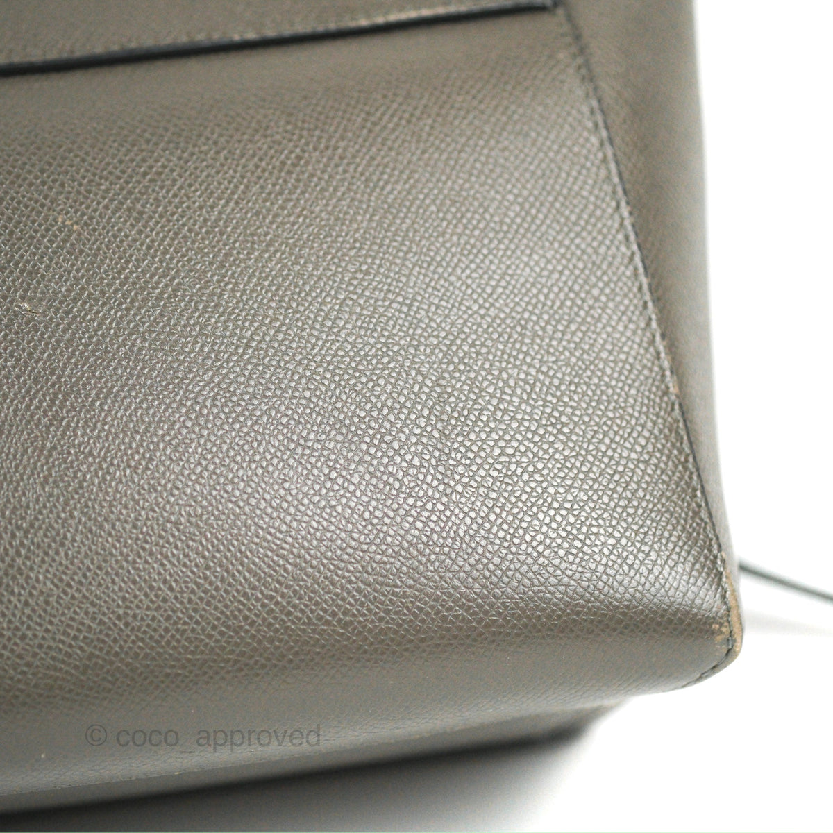 Celine Nano Belt Bag Grey Grained Calfskin Gold Hardware