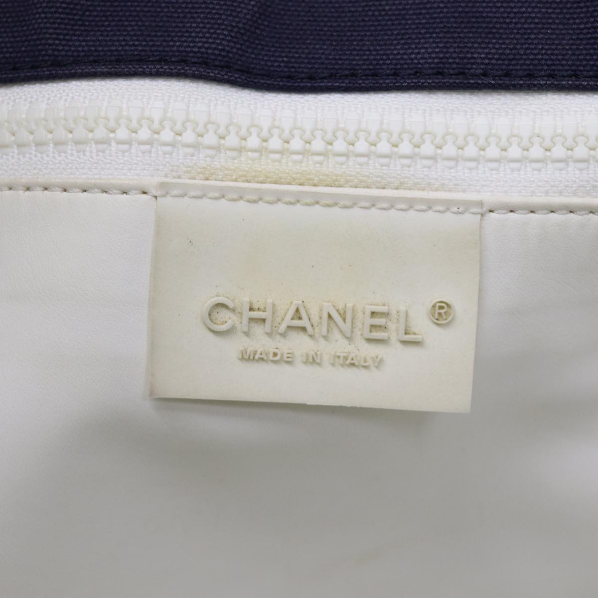CHANEL Sports Line Tote Bag Canvas Purple CC Auth 76725