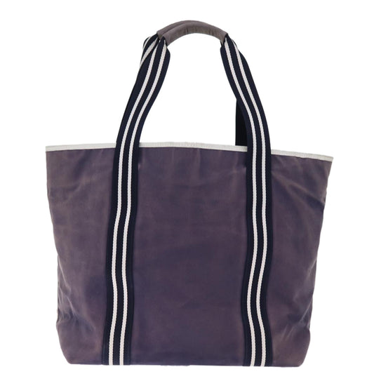 CHANEL Sports Line Tote Bag Canvas Purple CC Auth 76725