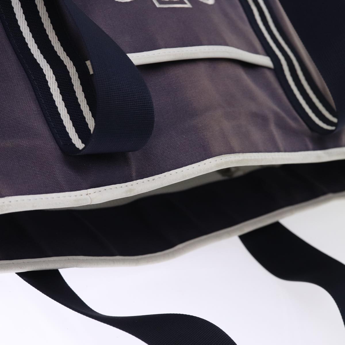 CHANEL Sports Line Tote Bag Canvas Purple CC Auth 76725