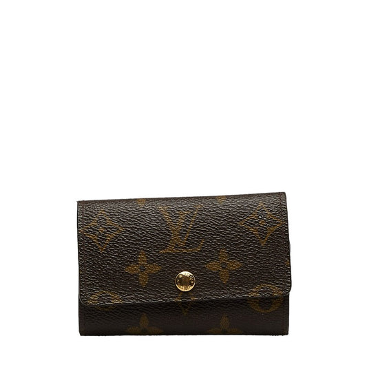 Louis Vuitton Monogram Multicle 6 Keycase M62630 Brown PVC Leather  Louis Vuitton