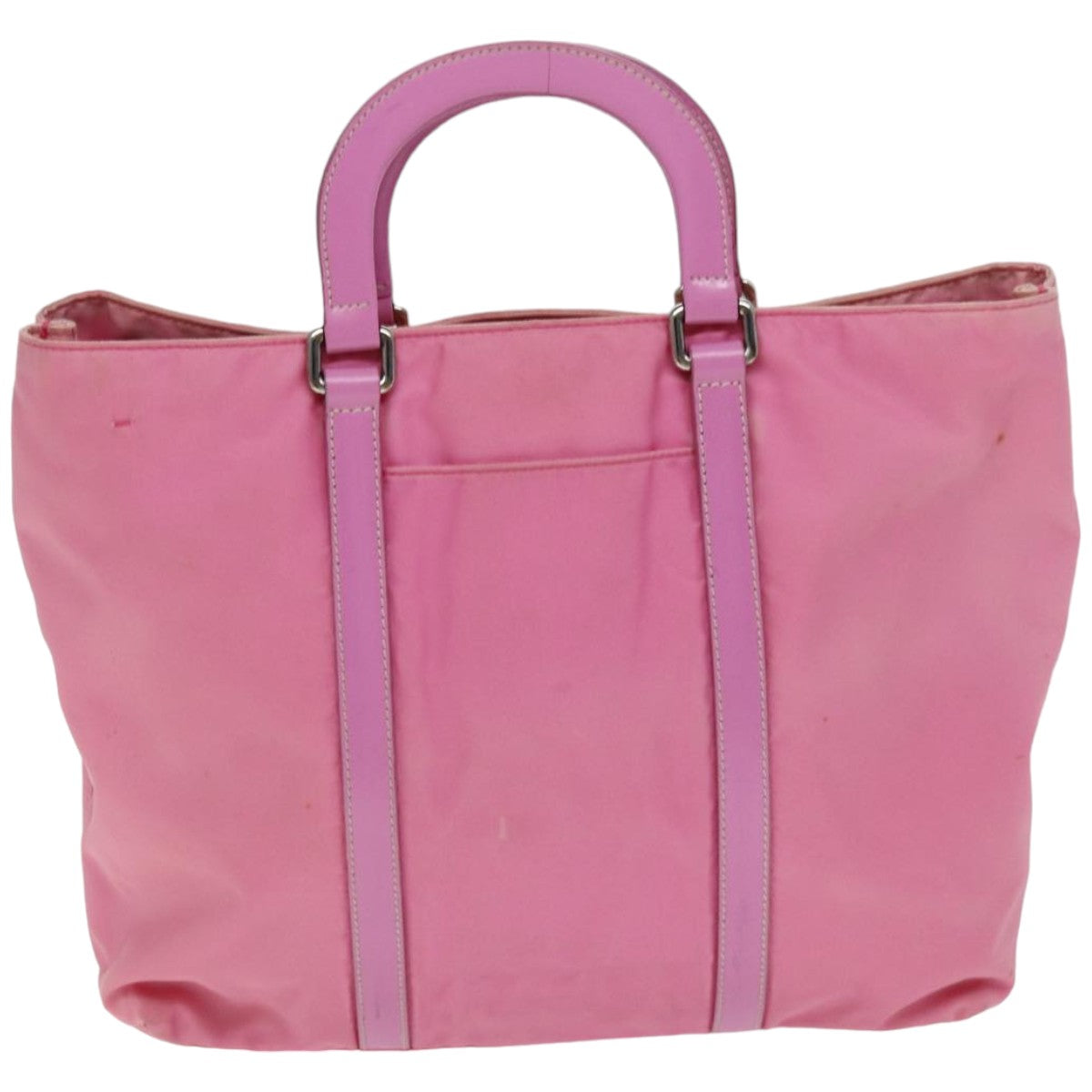 PRADA Hand Bag Nylon 2way Pink Auth 76801