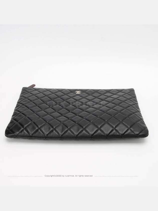 Lambskin clutch large champagne gold 1176hva Chanel