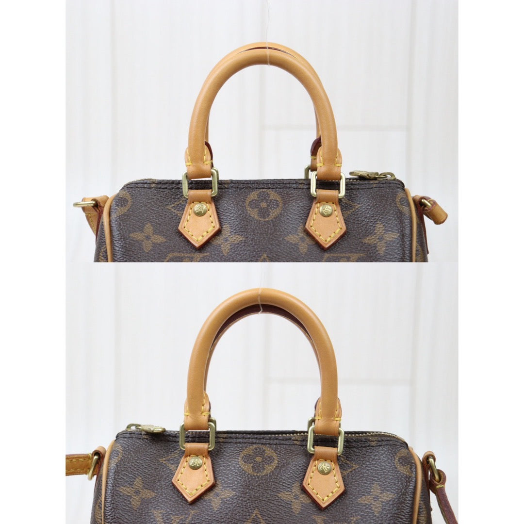 Rank AB ｜LV Monogram Nano Speedy  Shoulder Bag｜S24042603