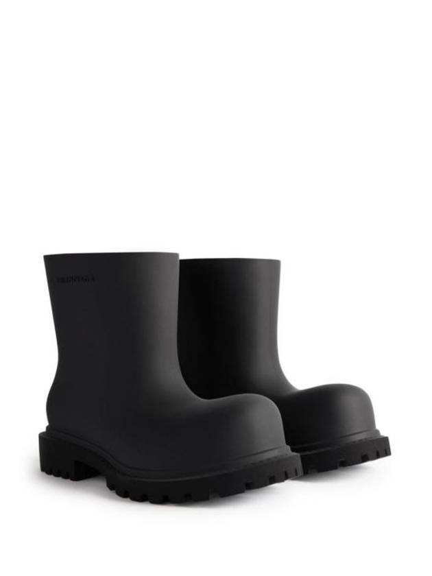 Luxury Balenciaga  Steroid Rain Boots Black