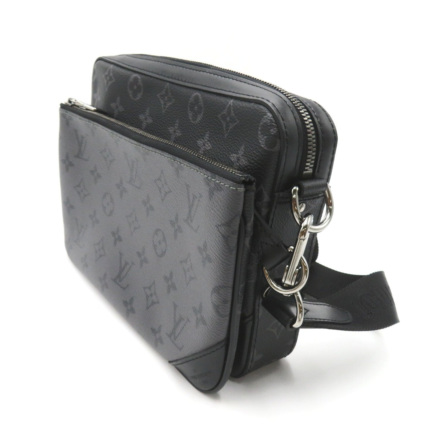 Louis Vuitton Trio Messengers Shoulder Bag PVC Coated Canvas Monogram Eclipse & Monogram Eclipse  Monogram Eclipse Black M69443