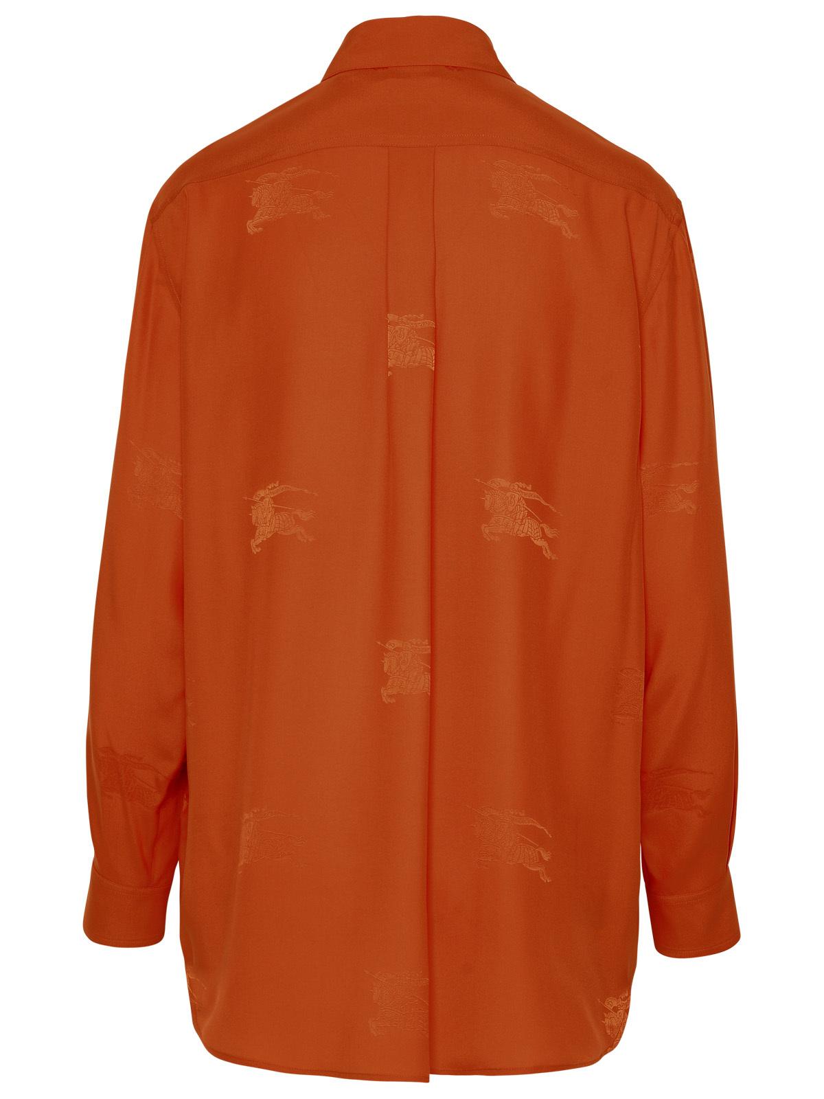 Burberry Ivanna Silk Orange Shirt Woman