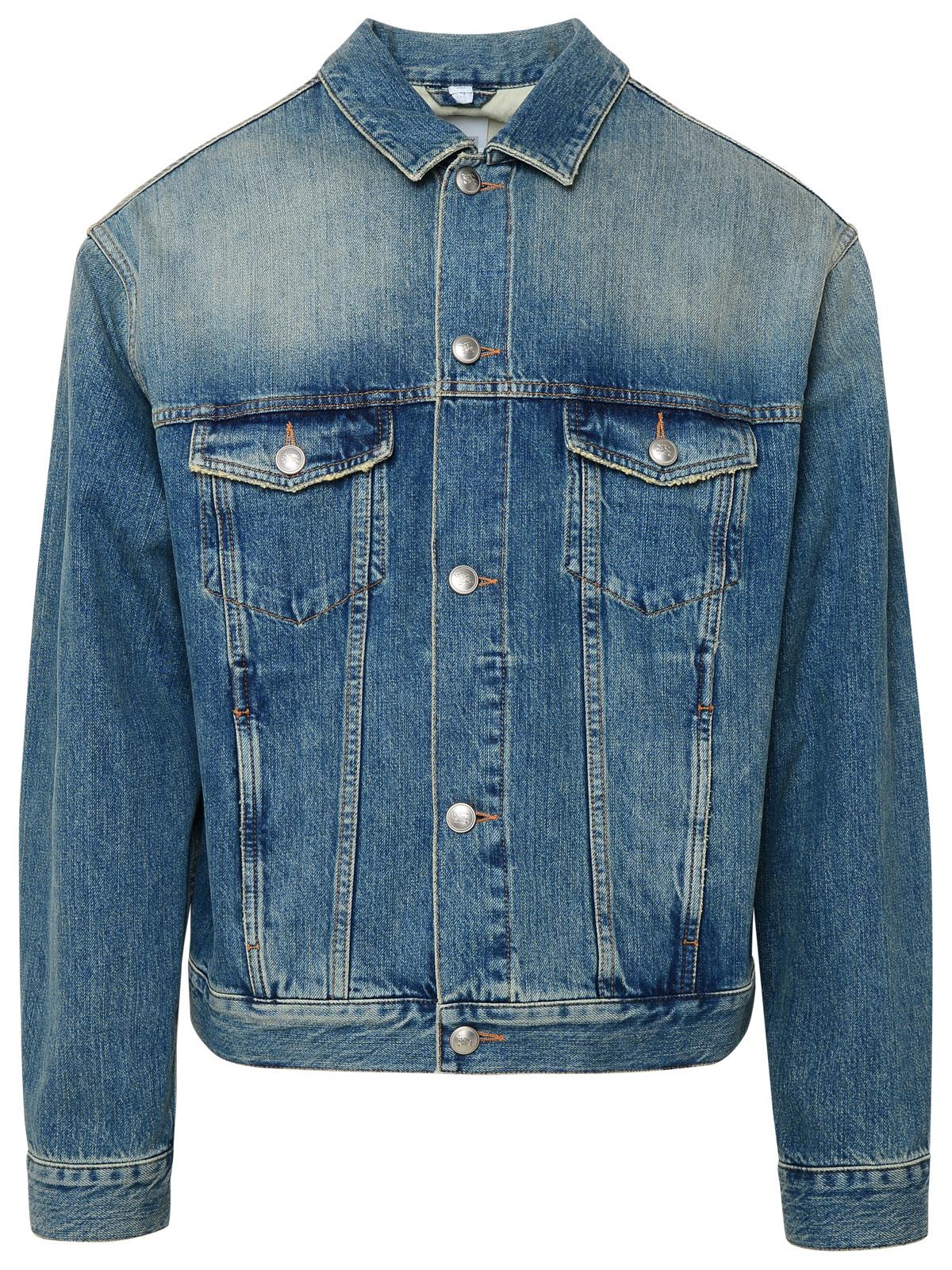 Burberry Harlan Blue Denim Jacket Man