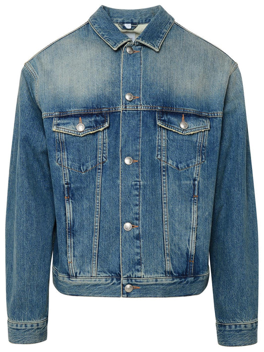 Burberry Harlan Blue Denim Jacket Man