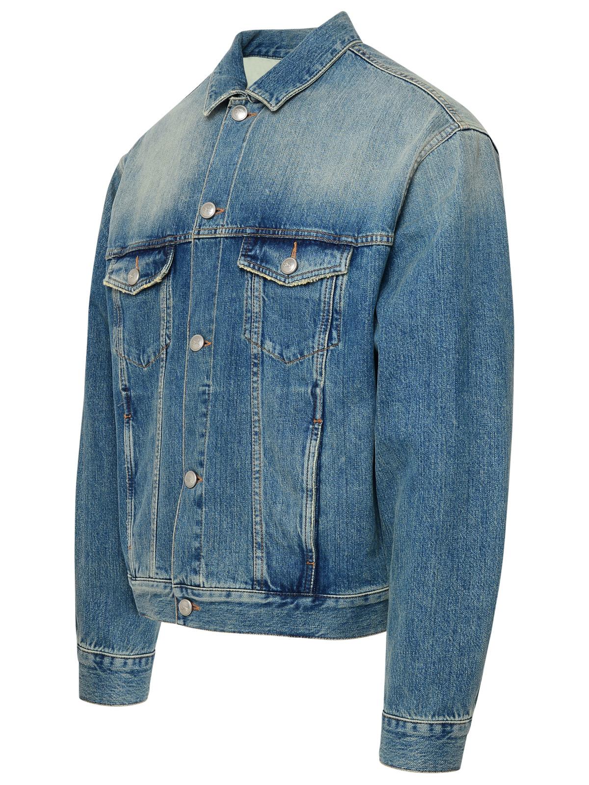 Burberry Harlan Blue Denim Jacket Man