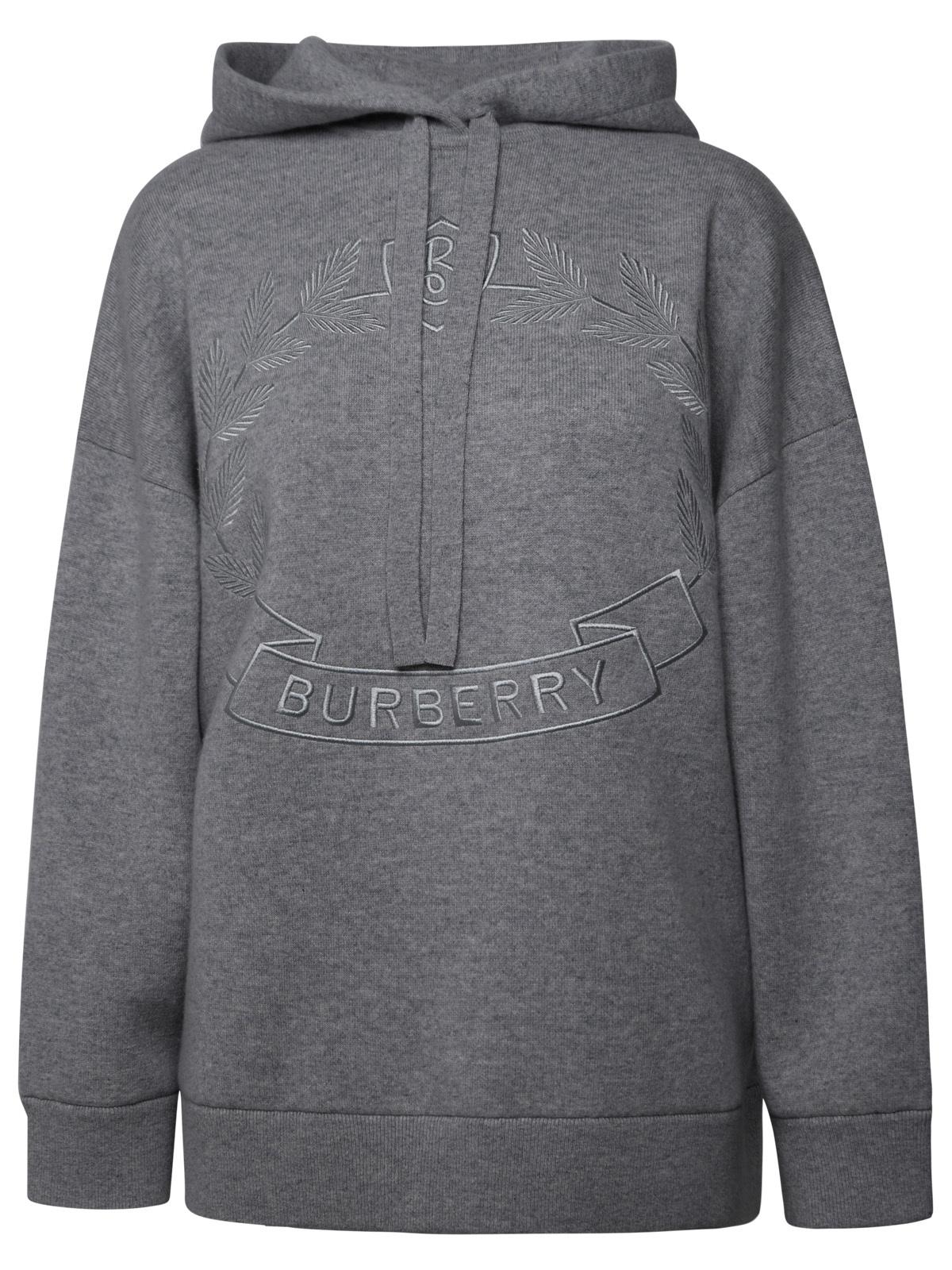 Burberry Cristiana Grey Cashmere Sweater Woman