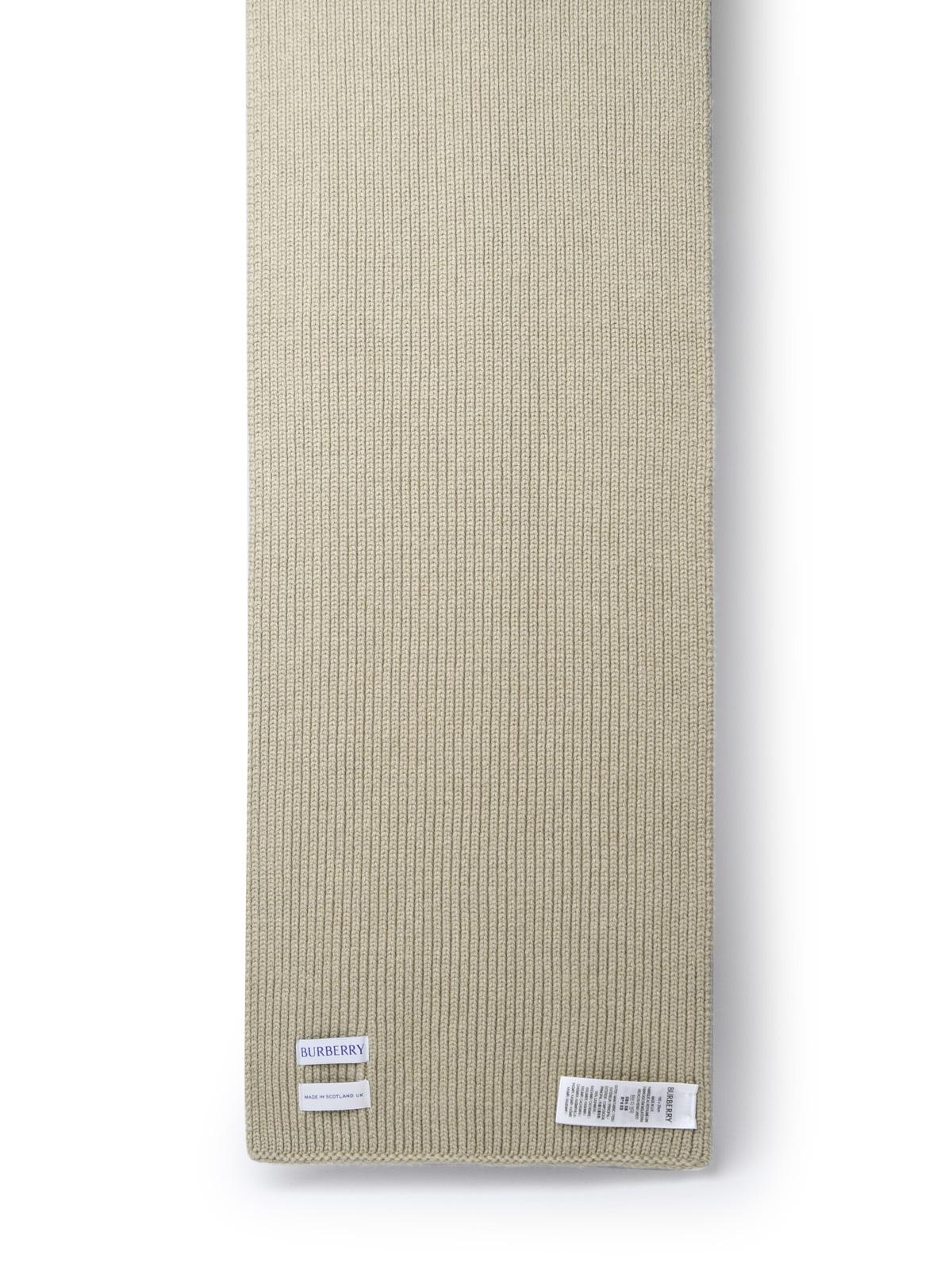 Burberry Green Cashmere Scarf Woman