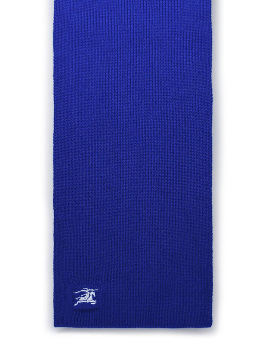 Burberry Blue Cashmere Scarf Woman