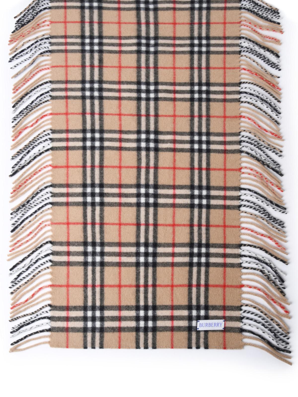 Burberry 'Happy' Beige Cashmere Scarf Woman