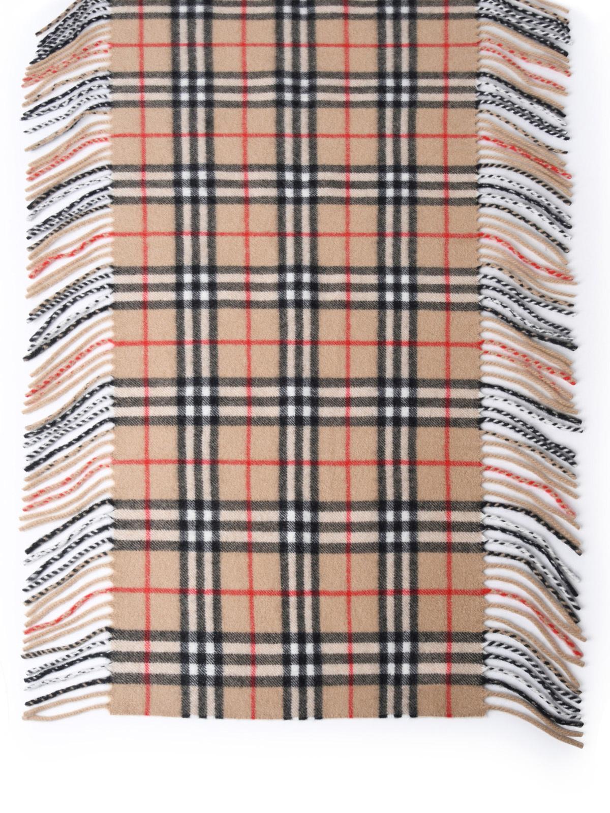 Burberry 'Happy' Beige Cashmere Scarf Woman