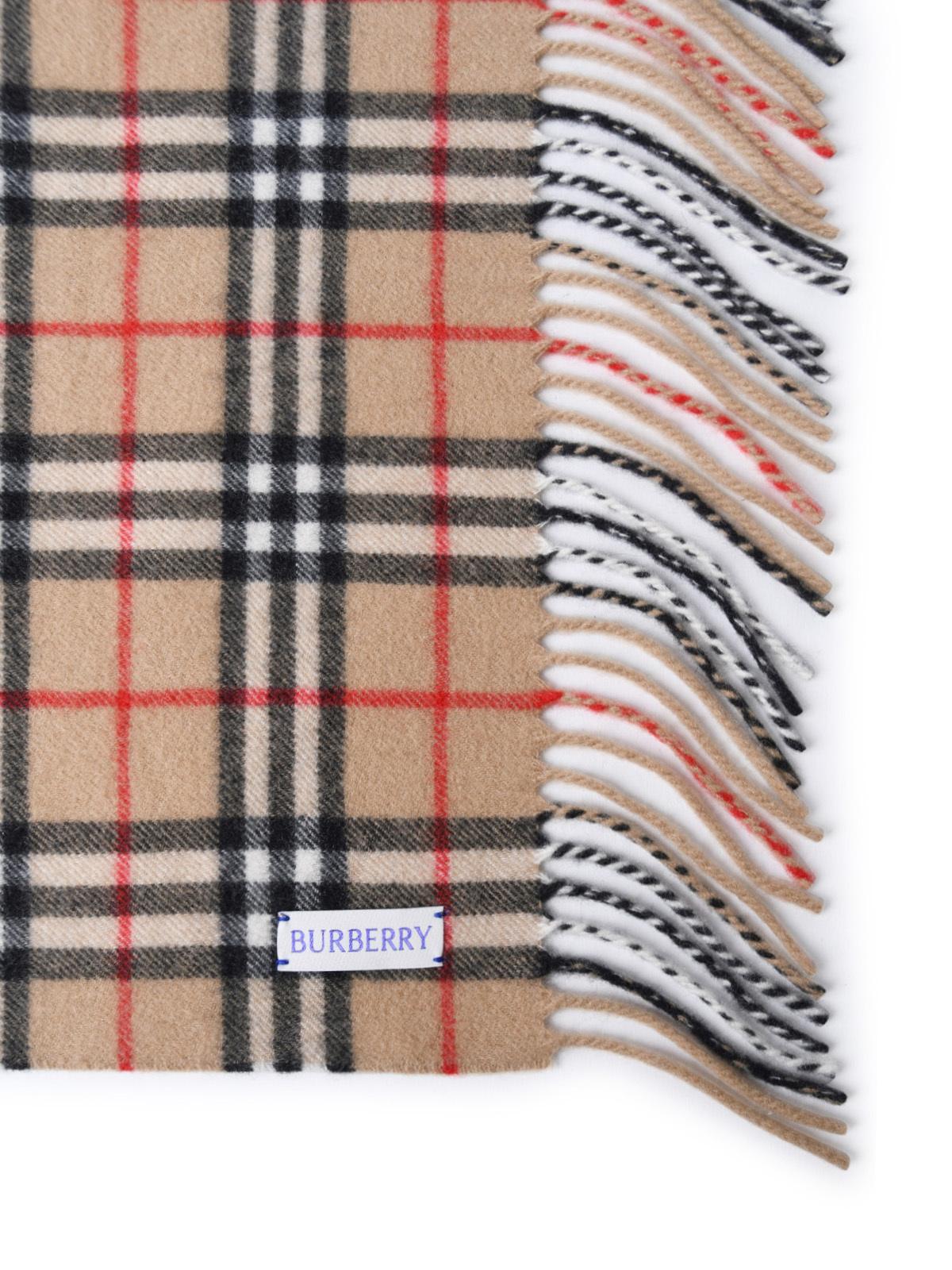 Burberry 'Happy' Beige Cashmere Scarf Woman