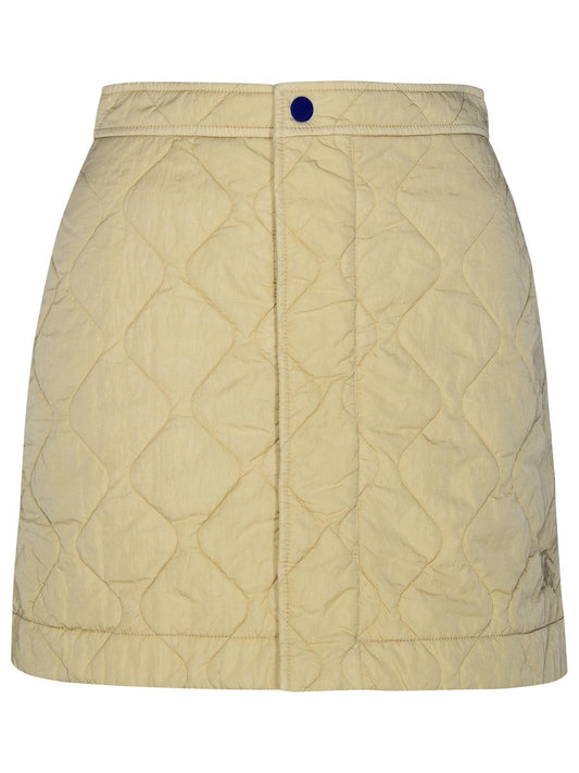 Burberry Beige Nylon Miniskirt Woman