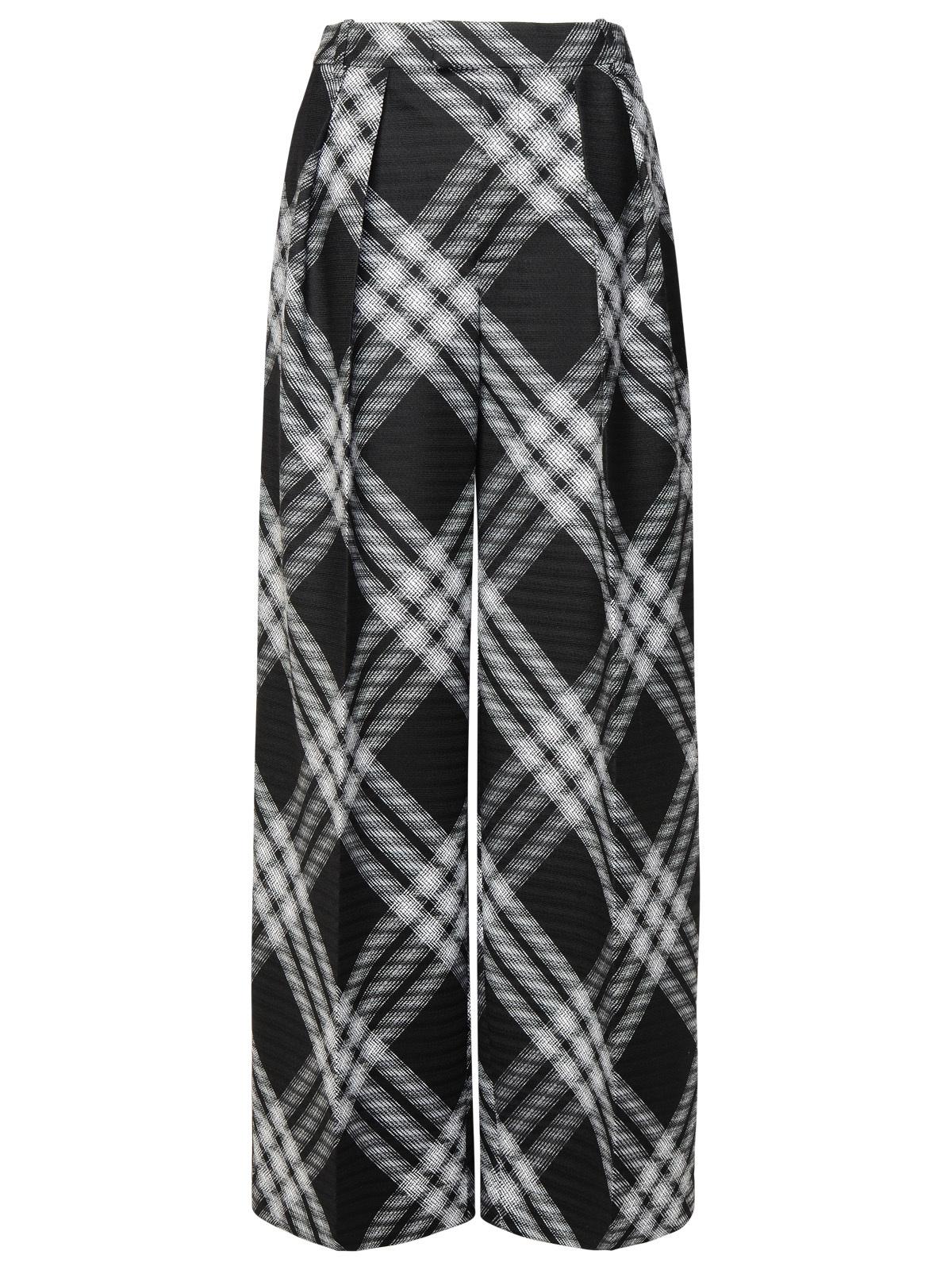 Burberry Black Wool Pants Woman